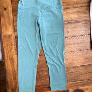 90 Degree By Reflex Girls Aqua High-Waist Leggings